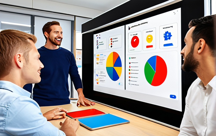 **

"Diverse group brainstorming together, vibrant and collaborative atmosphere, online collaboration tools displayed on screens (Google Jamboard, Miro), focus on problem-solving, bright and optimistic lighting."

**